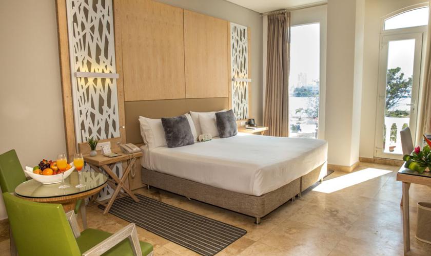 Chambre luxe vue sur la baie  Arsenal Hotel Carthagène
