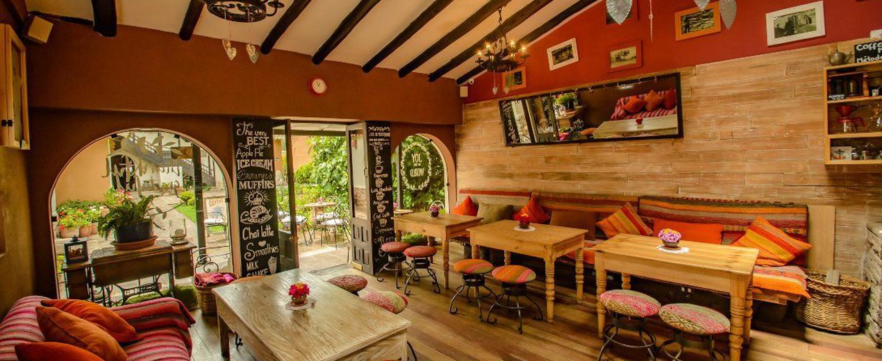 La placita del café Sonesta Hôtel Posadas del Inca Yucay Yucay, Pérou